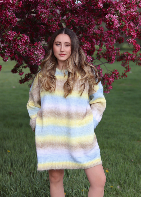 Striped Sweater Dress