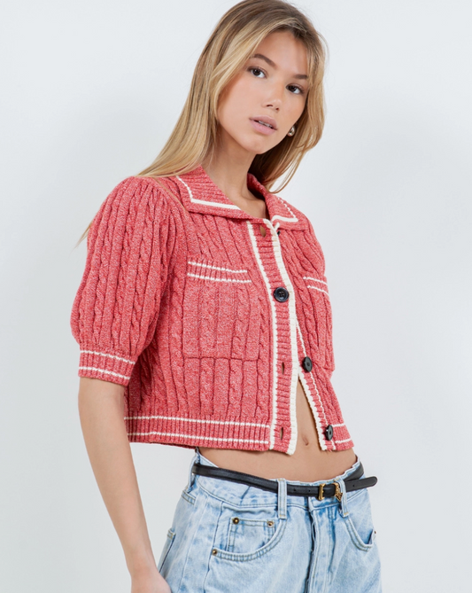 Varsity Cardigan Tee