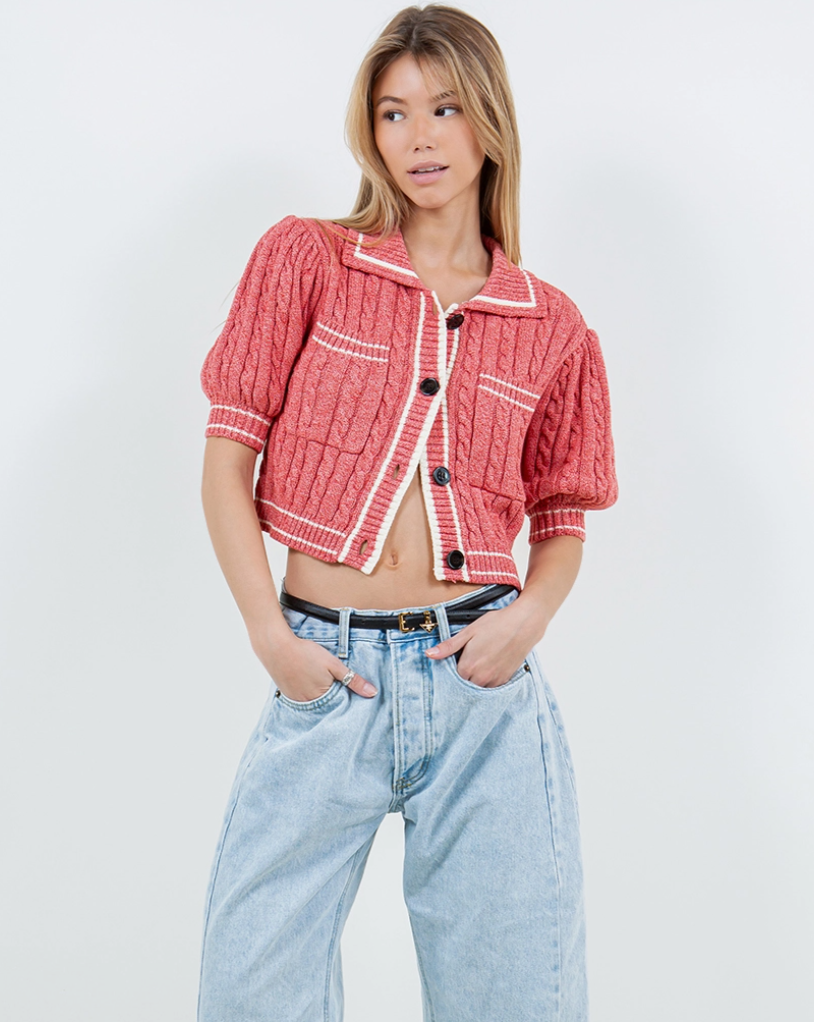 Varsity Cardigan Tee