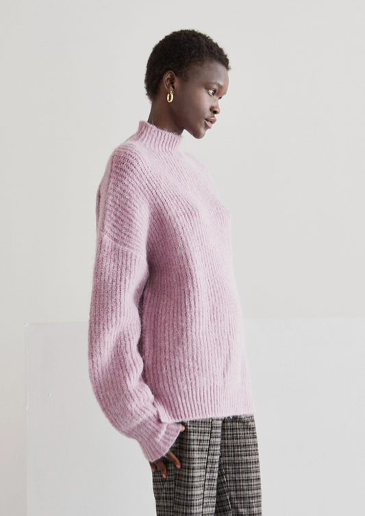 Yours Truly Mock Neck Sweater