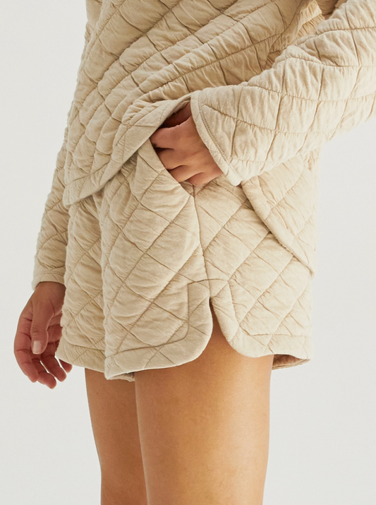 Quilted Dolphin Shorts