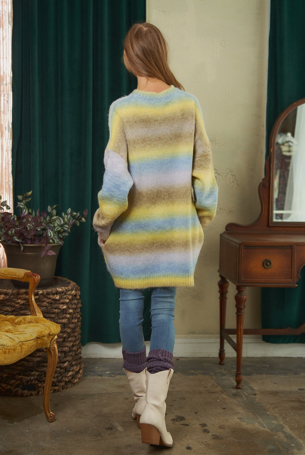 Striped Sweater Dress