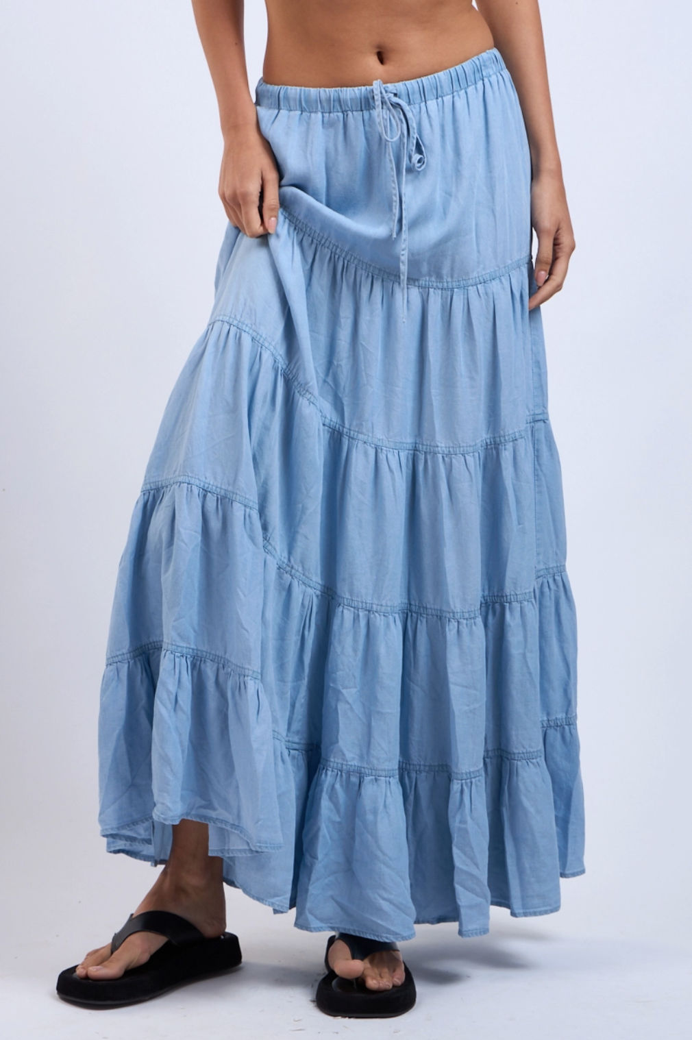 Denim Days Maxi Skirt