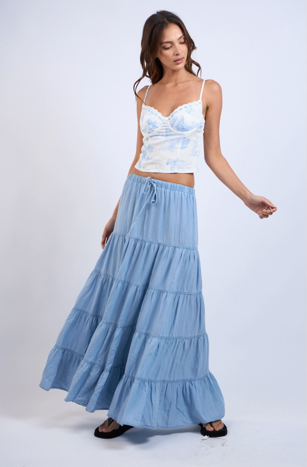 Denim Days Maxi Skirt