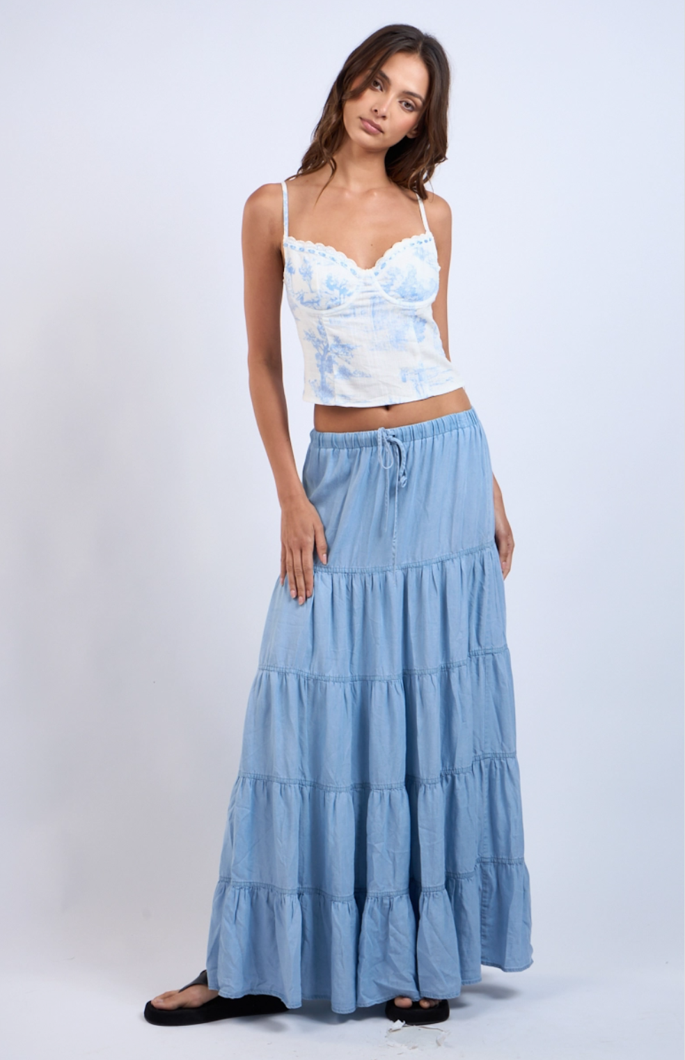 Denim Days Maxi Skirt