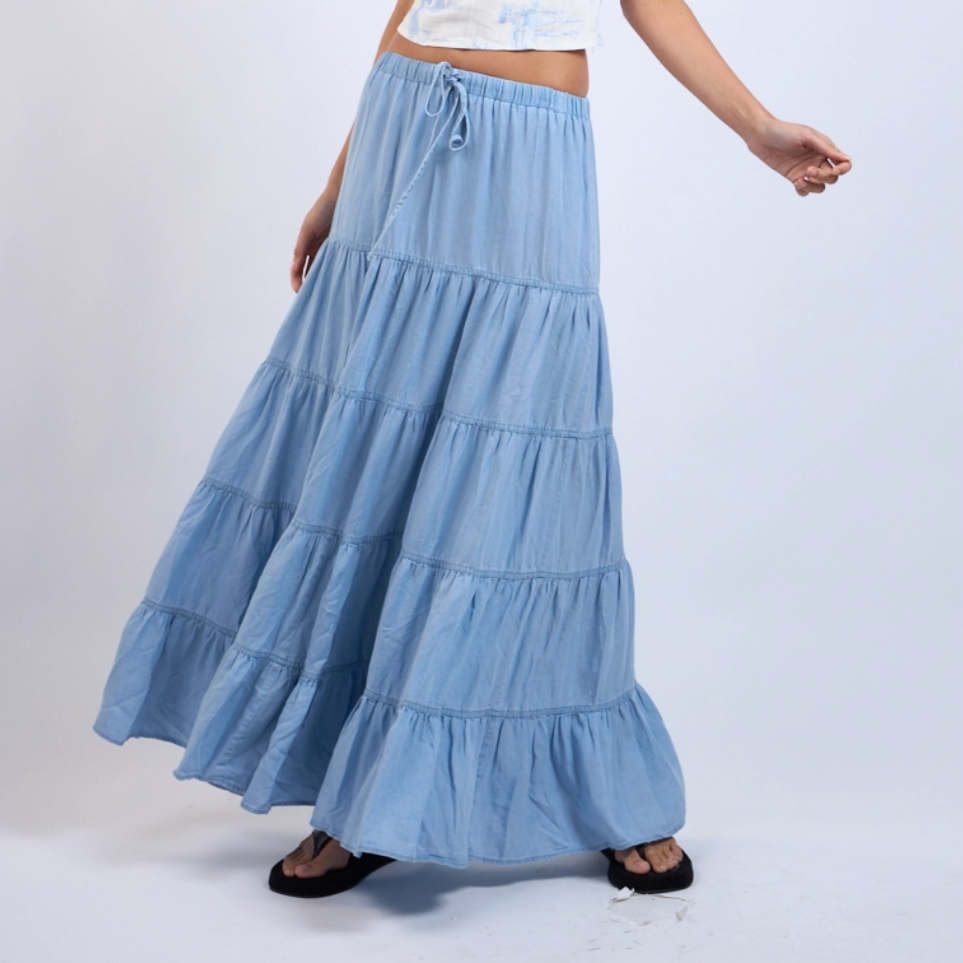 Denim Days Maxi Skirt