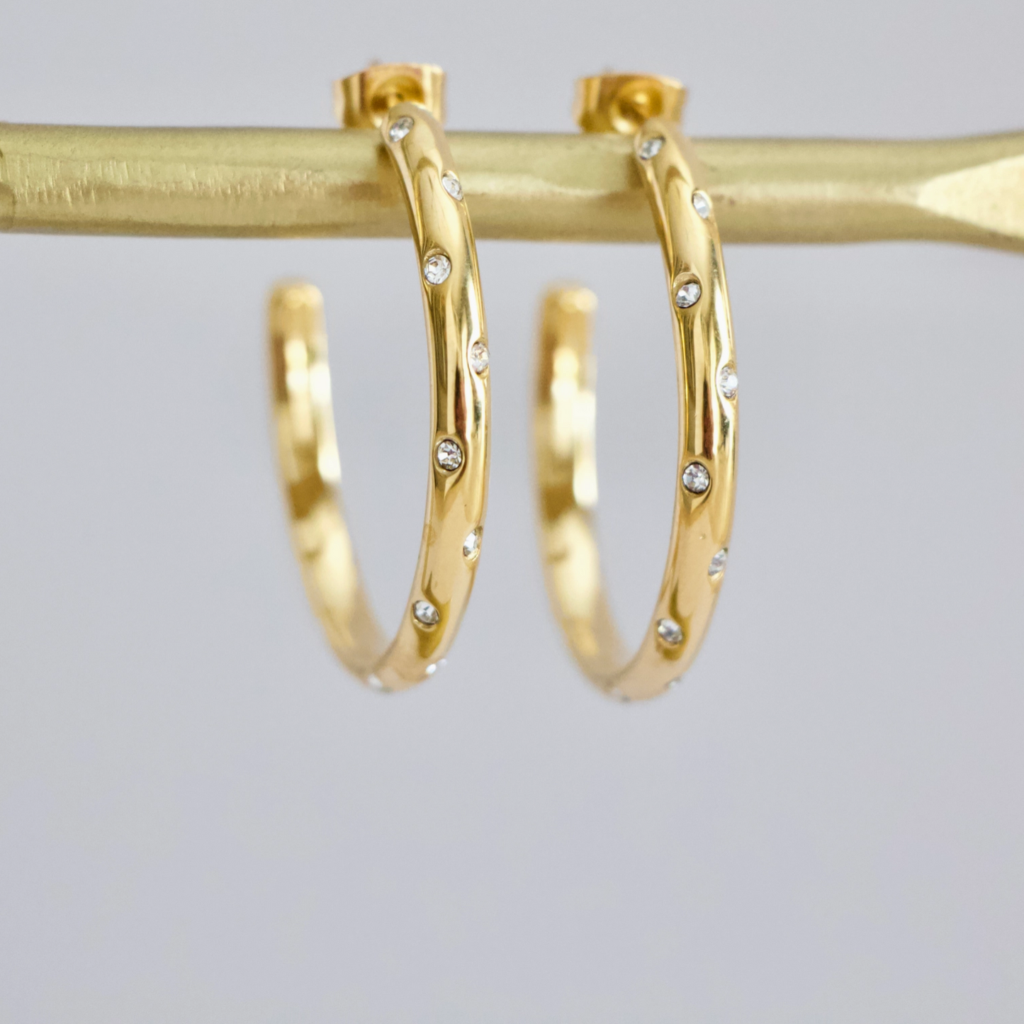Eternal Spark Hoop Earrings