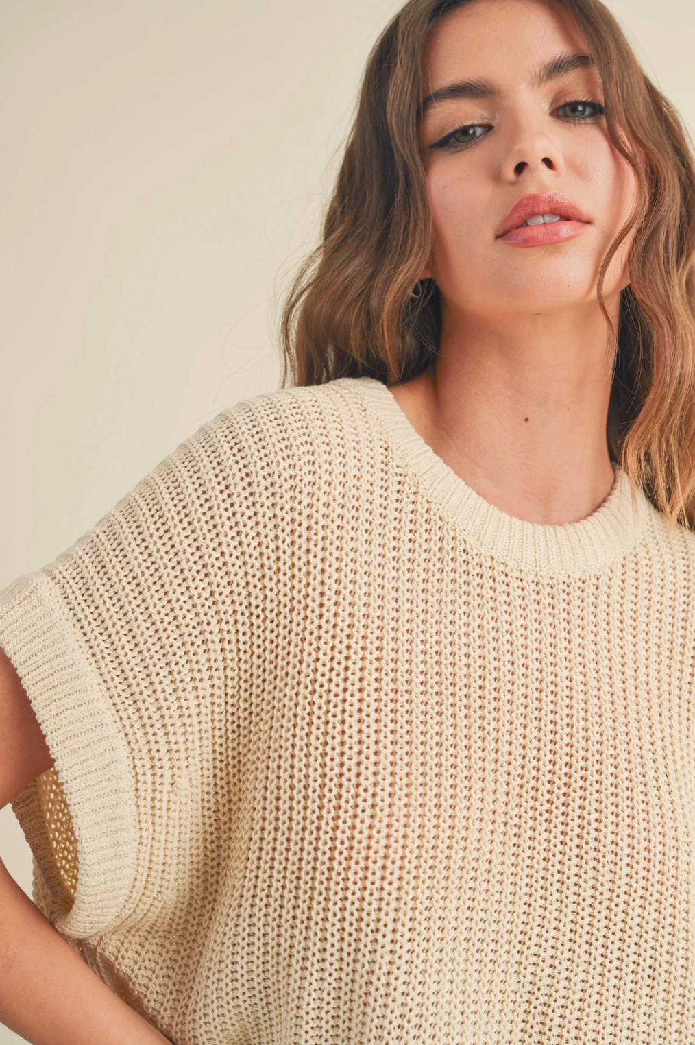 Dolman Sleeve Knit Top
