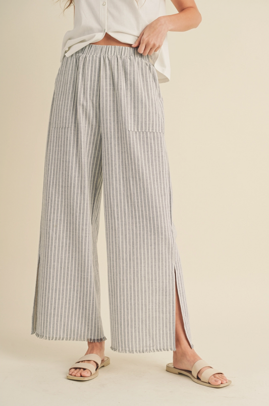 Seaside Striped Linen Pants