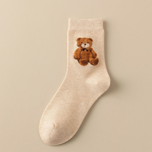 Teddy Bear Ankle Socks