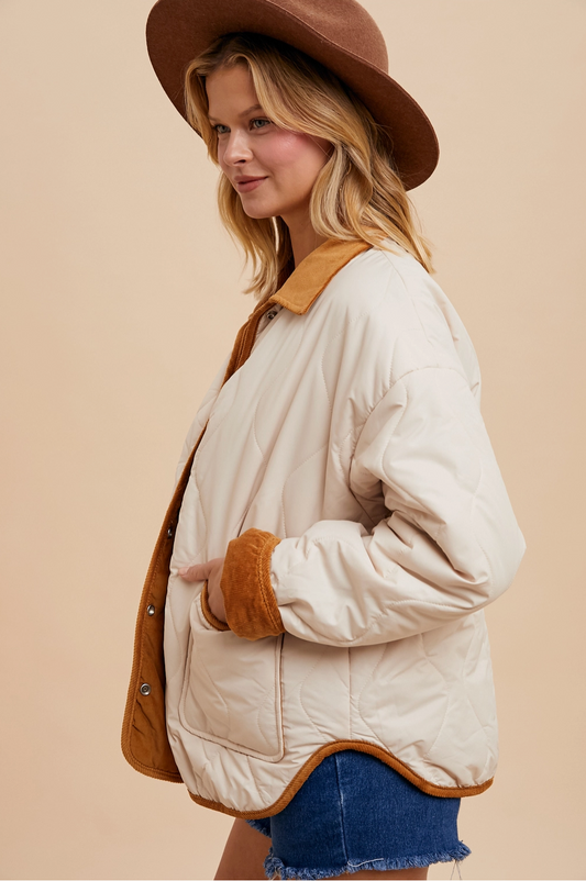 Double Take Quilted Jacket