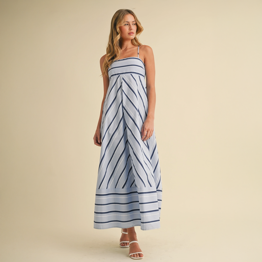 Oasis Striped Maxi Dress