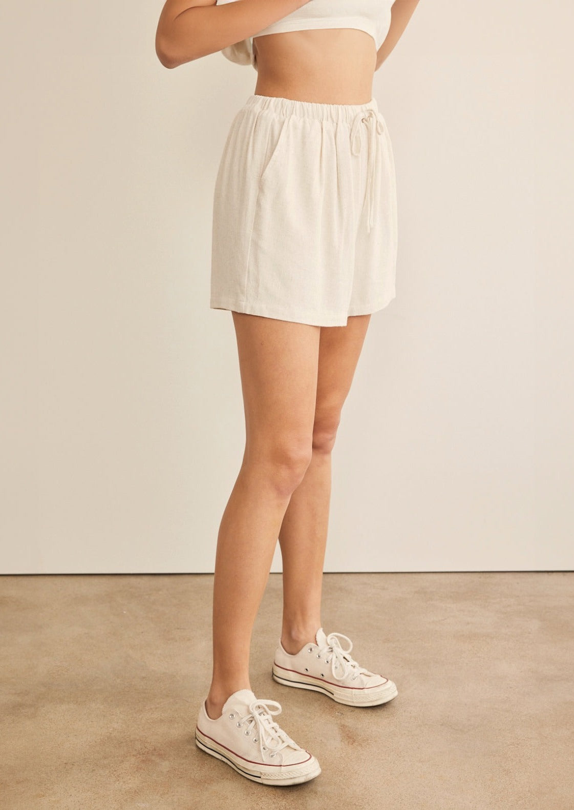 Linen Blend Shorts