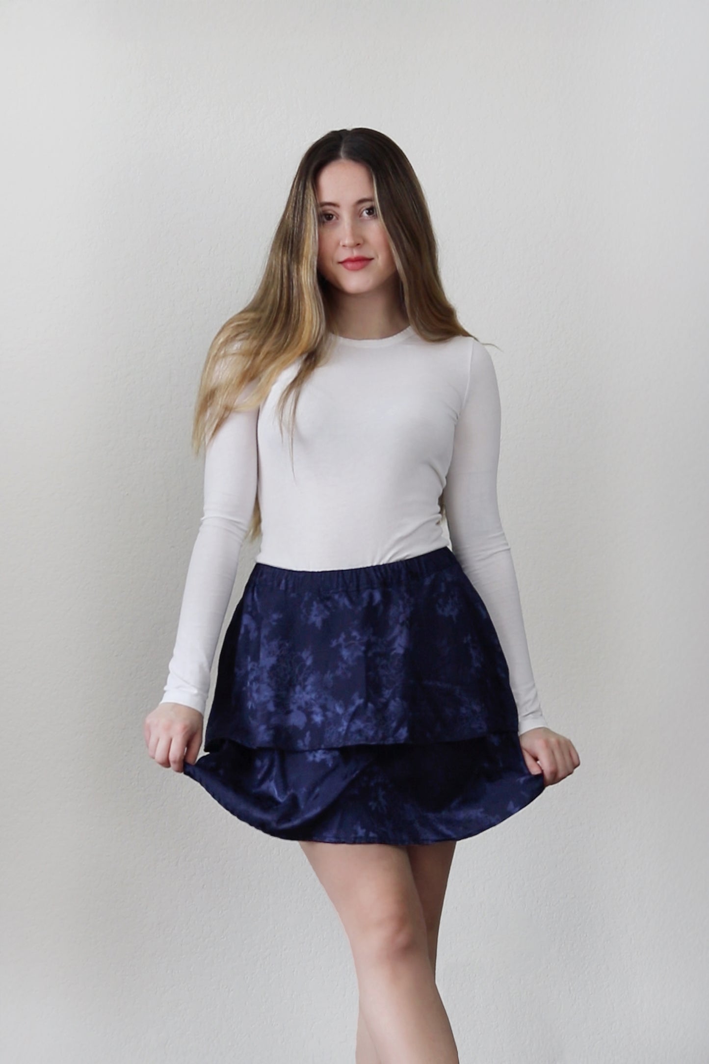 Nightfall Tiered Mini Skirt