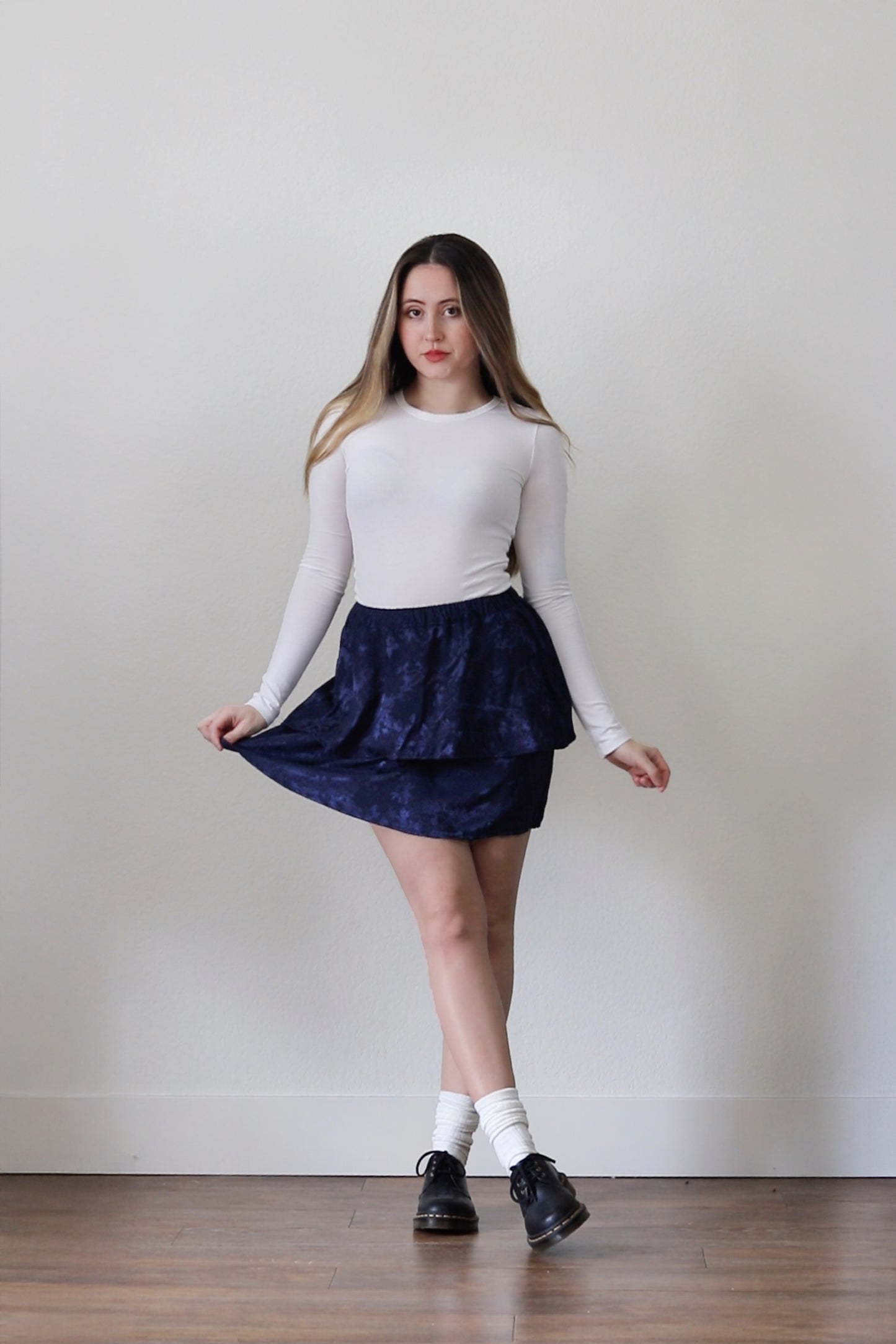 Nightfall Tiered Mini Skirt