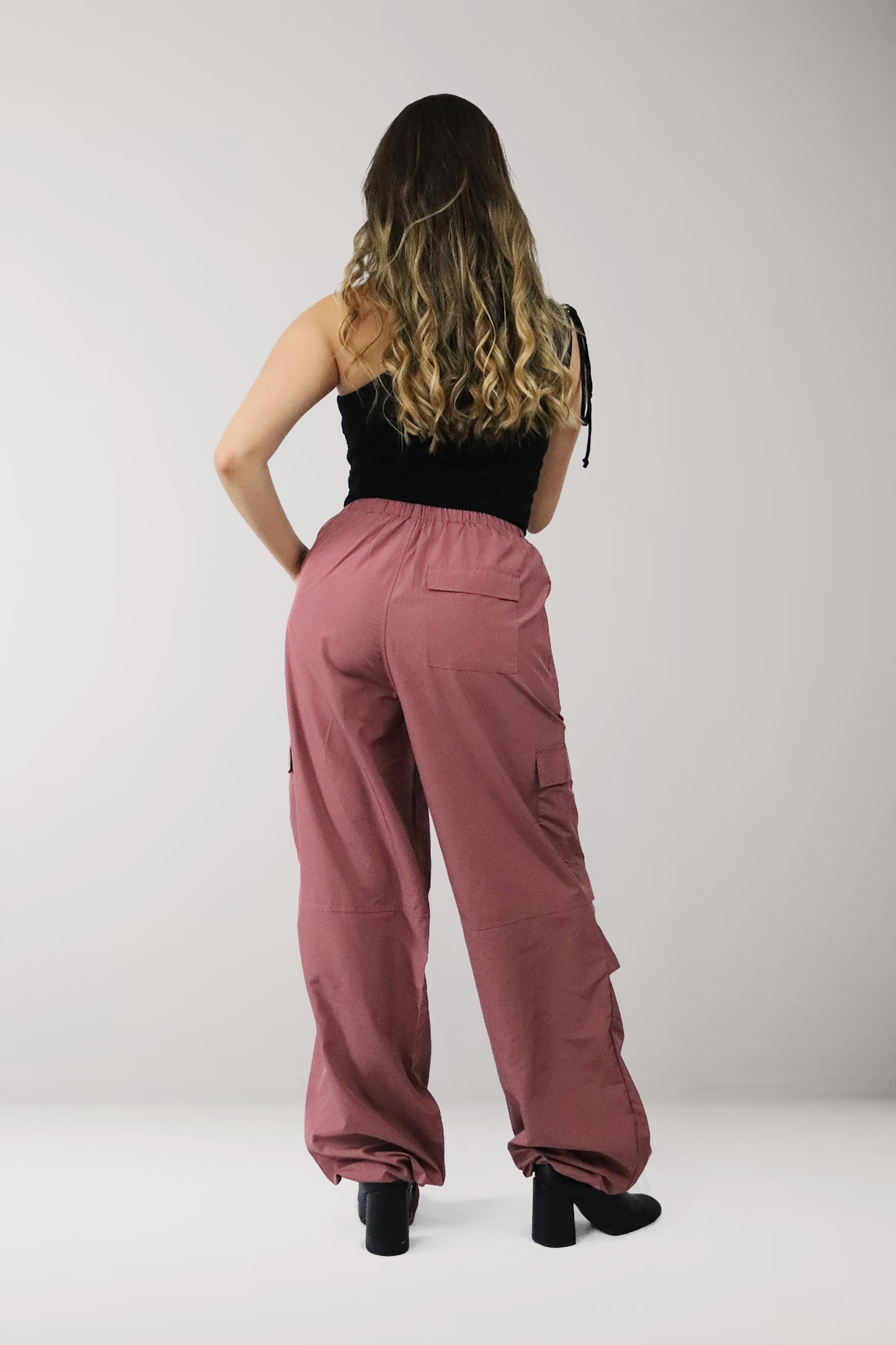 Mauve Cargo Trousers