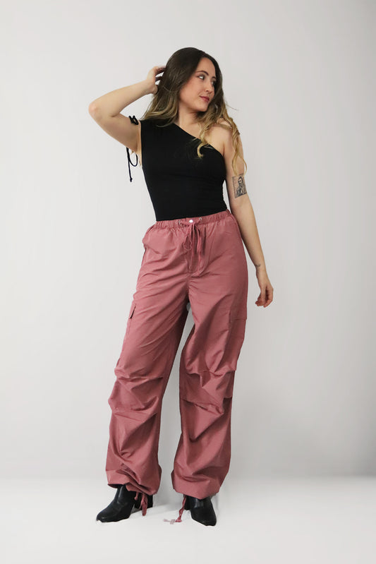 Mauve Cargo Trousers