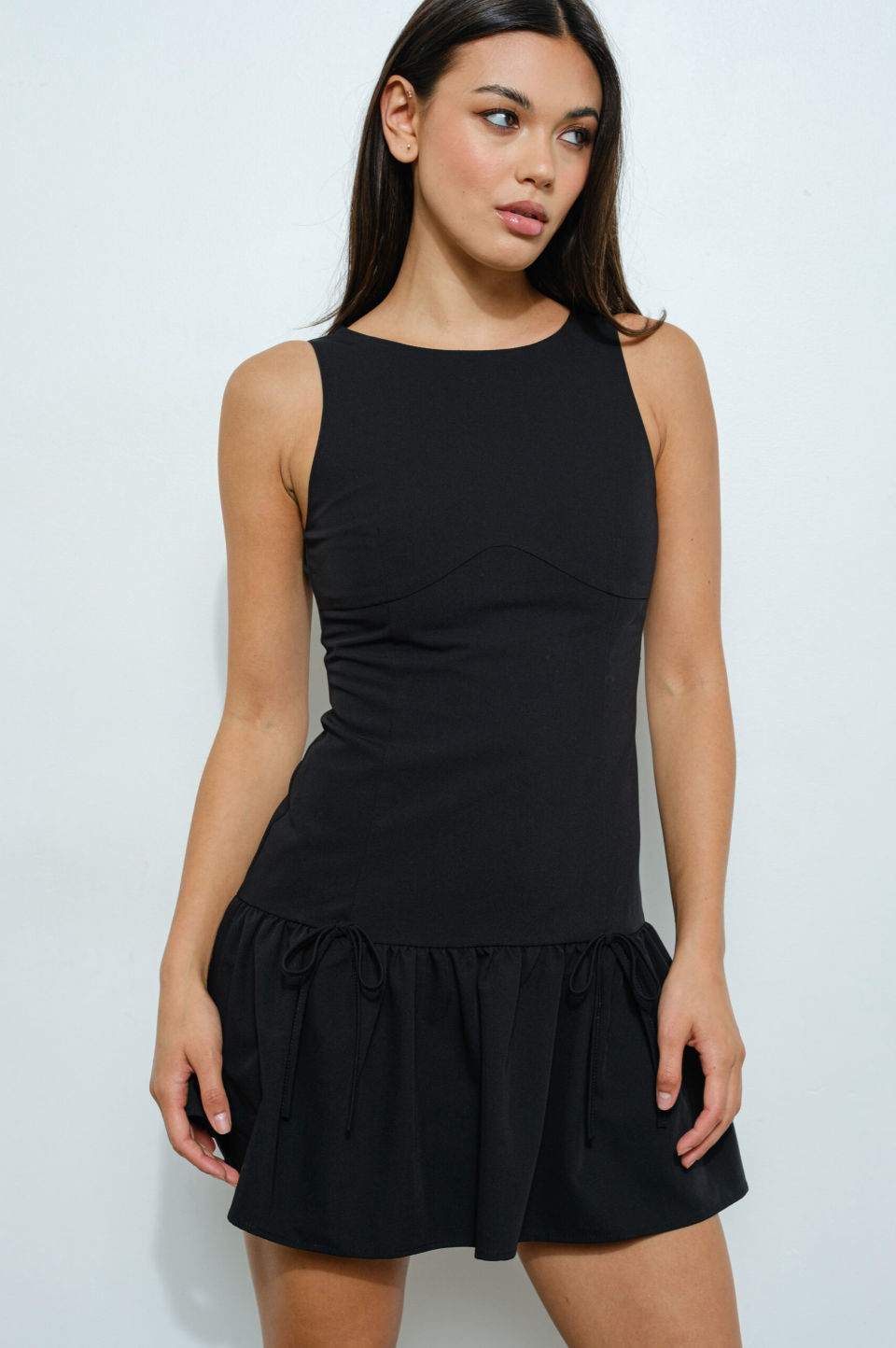 Downtown Drop Waist Mini Dress