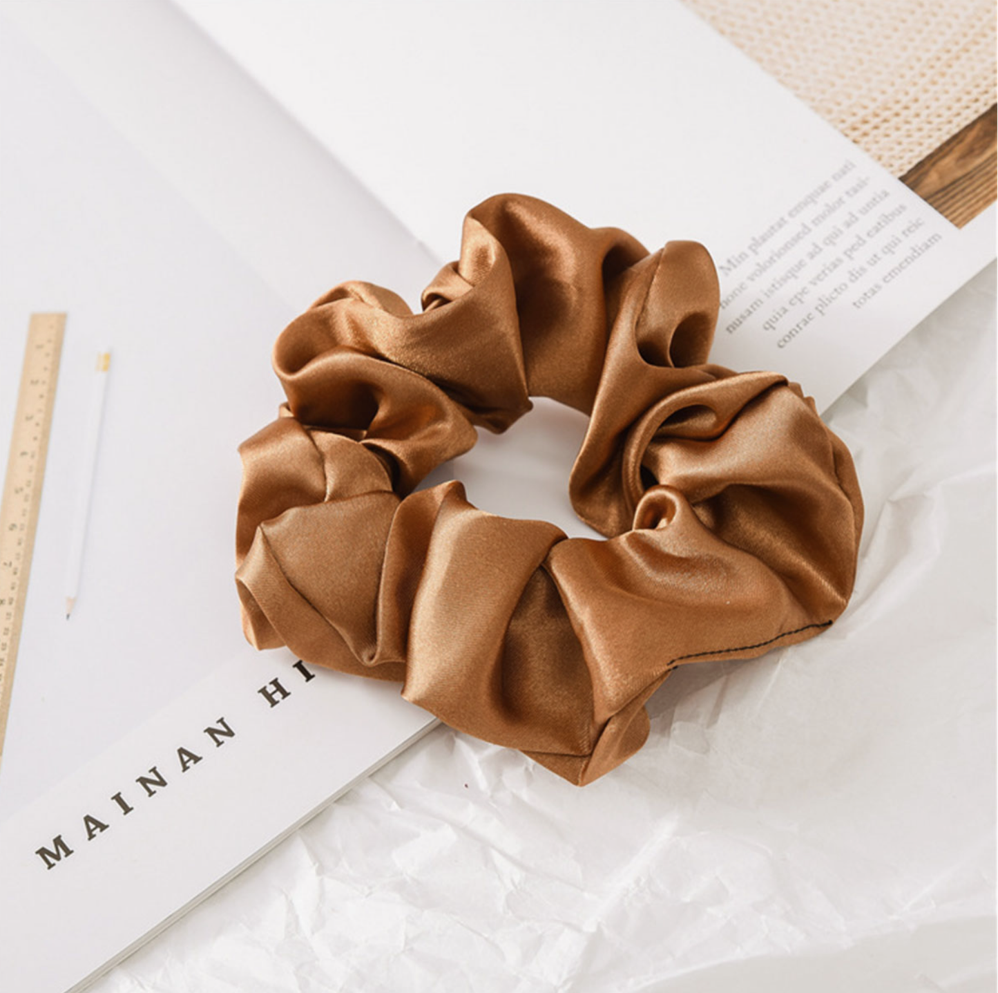 Chai Satin Scrunchie Set