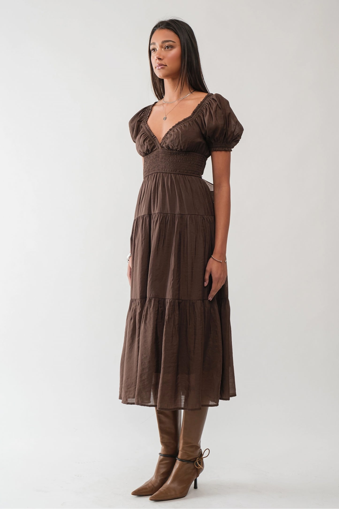 Paige Tiered Midi Dress