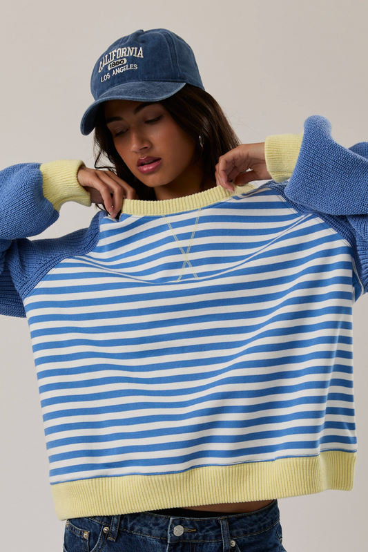 Coastal Stripe Knit Pullover – PREORDER (Ships Early May)