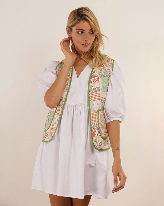 Full Bloom Quilted Vest