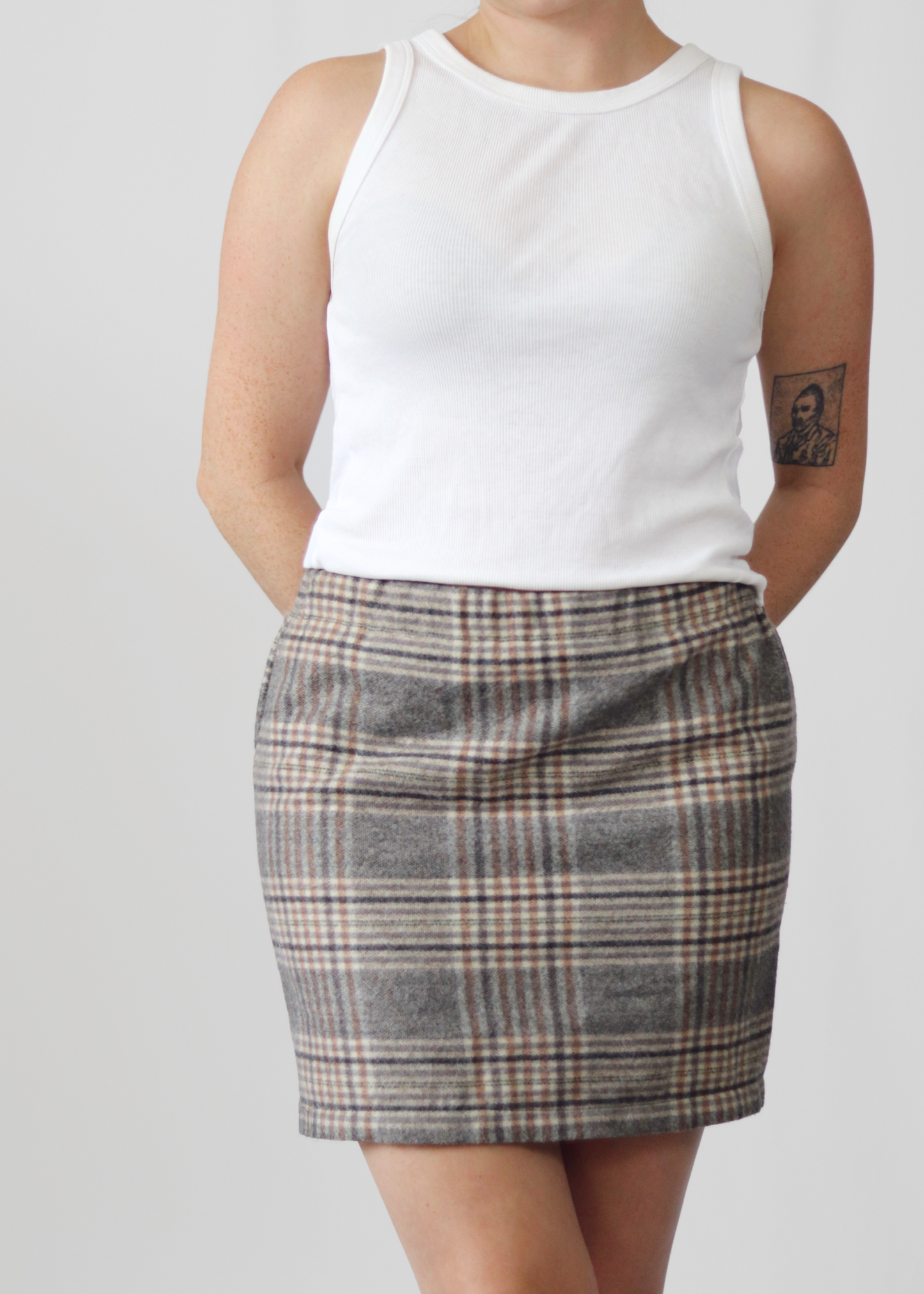 Harvest Plaid Mini Skirt