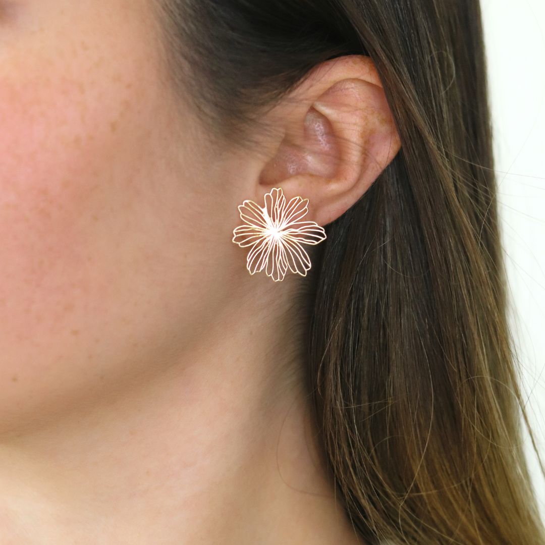 Tropical Flower Earrings