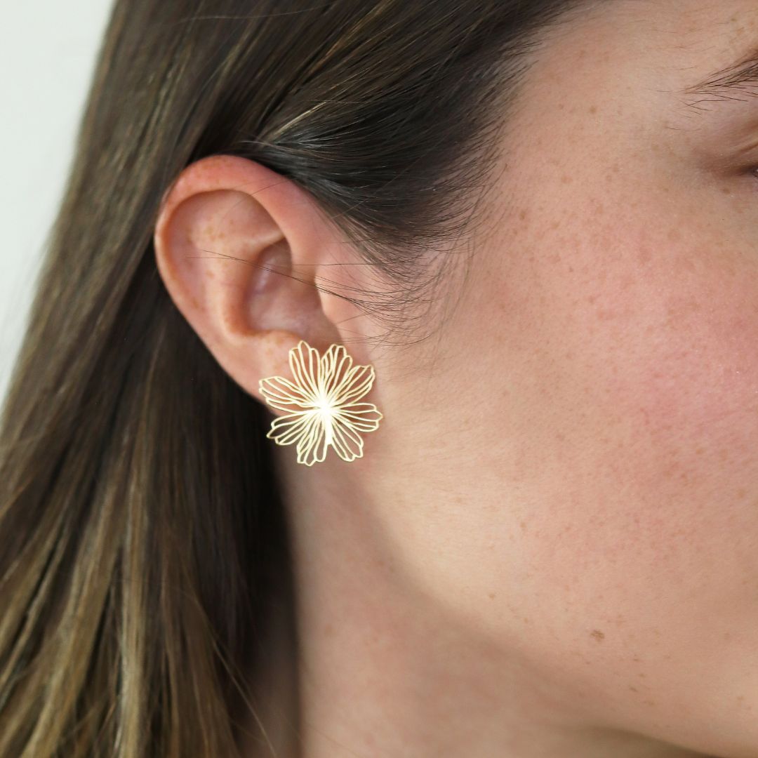 Tropical Flower Earrings