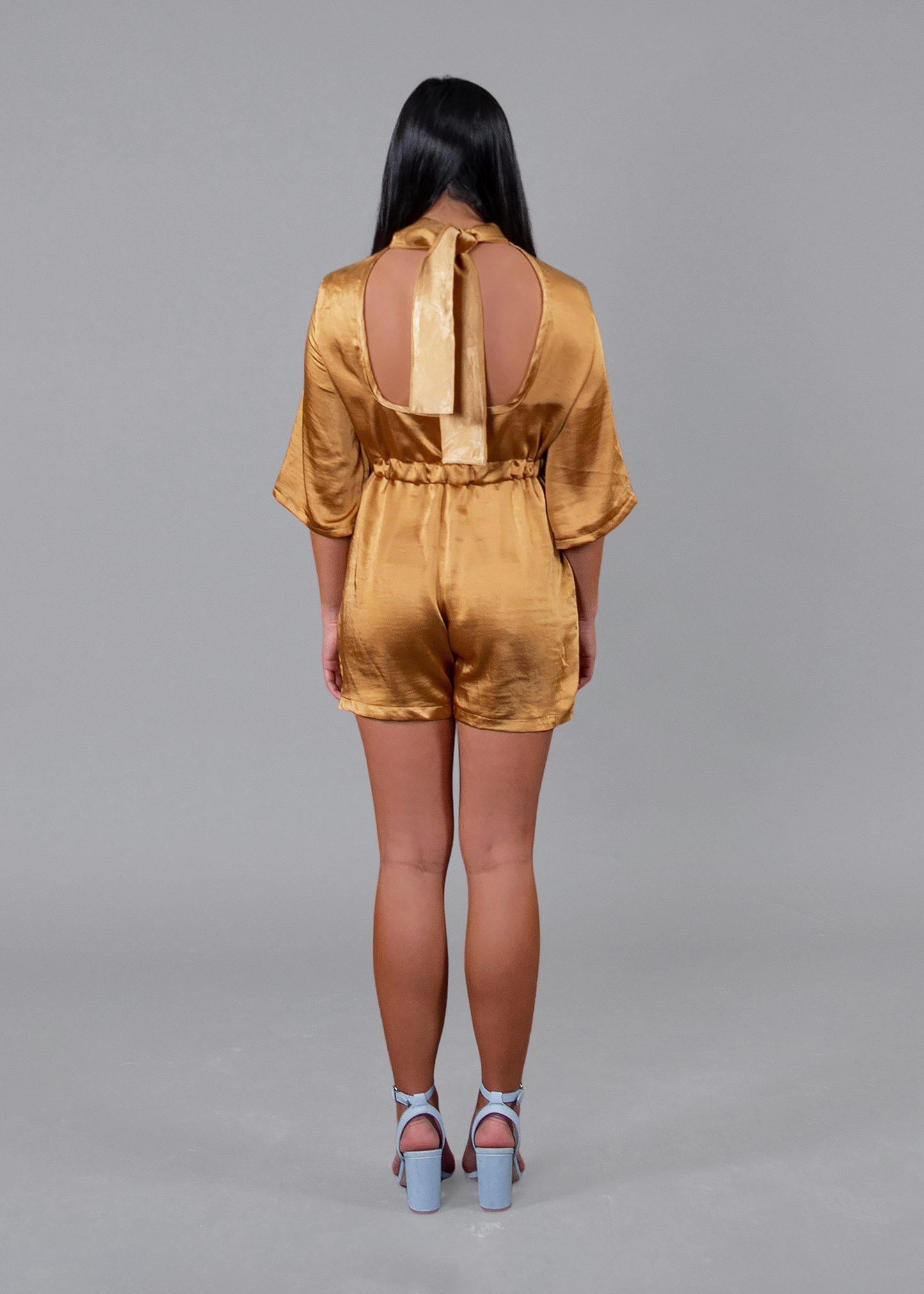 Bejeweled Nights Gold Romper