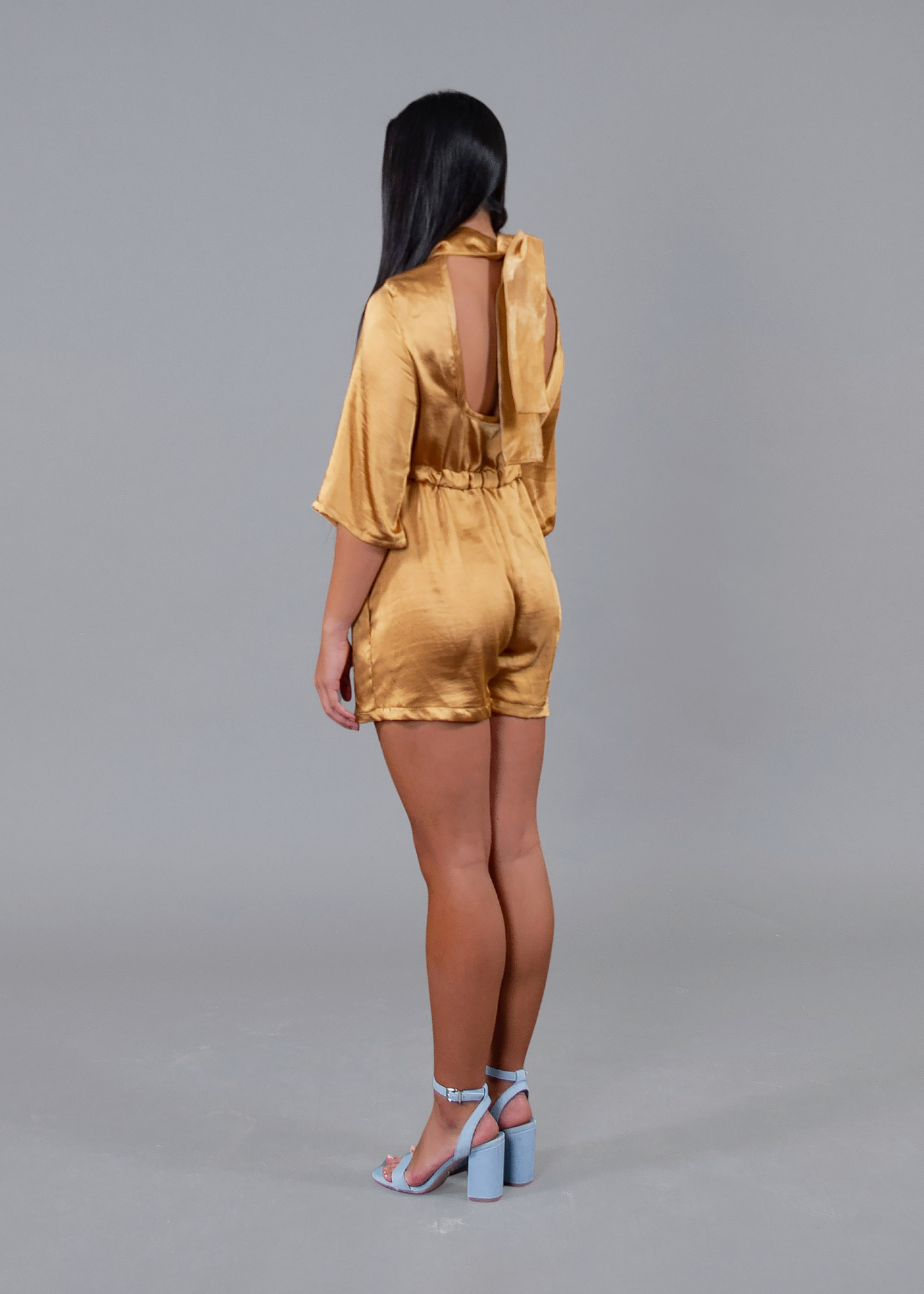 Bejeweled Nights Gold Romper