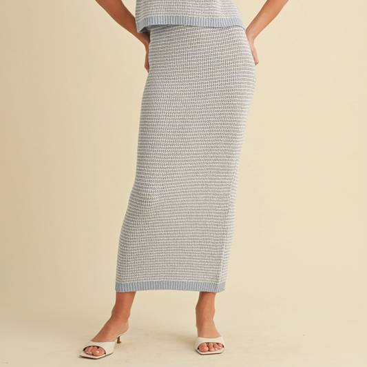 Skyline Striped Knit Skirt