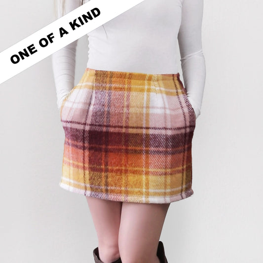 Sorbet Plaid Mini Skirt