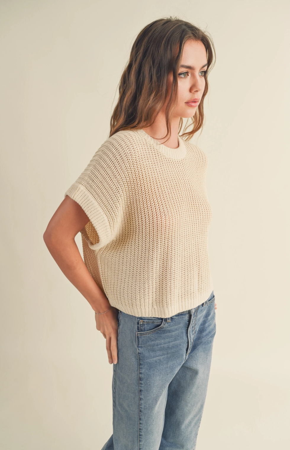 Dolman Sleeve Knit Top