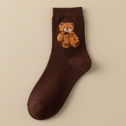Teddy Bear Ankle Socks
