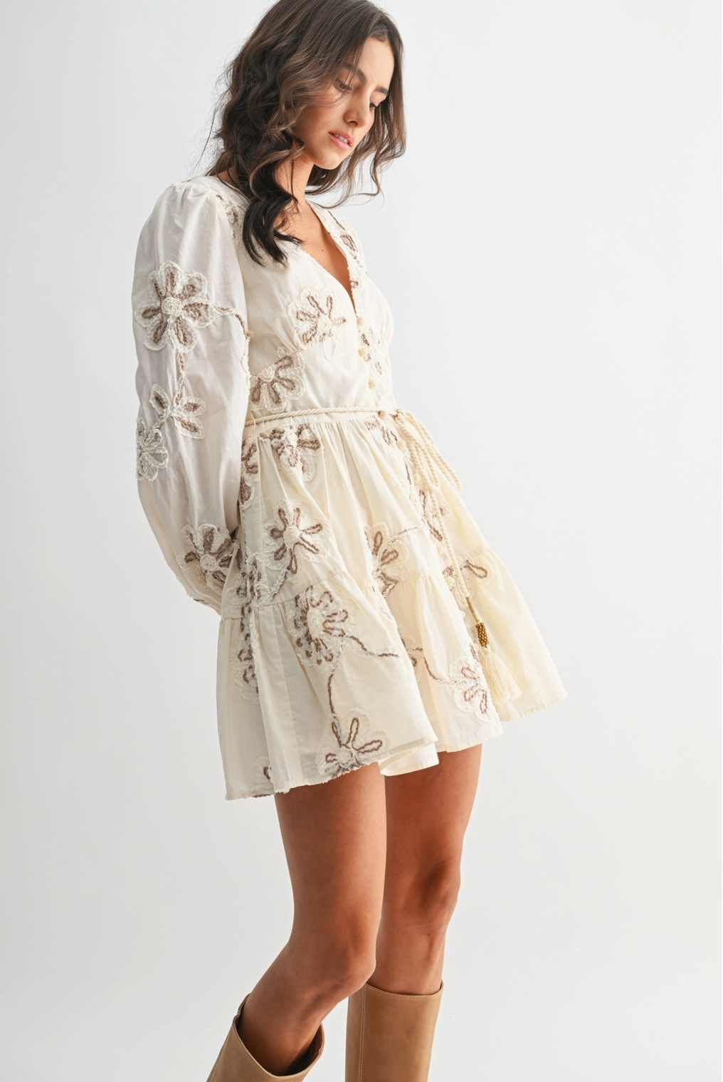 Willow Embroidered Mini Dress