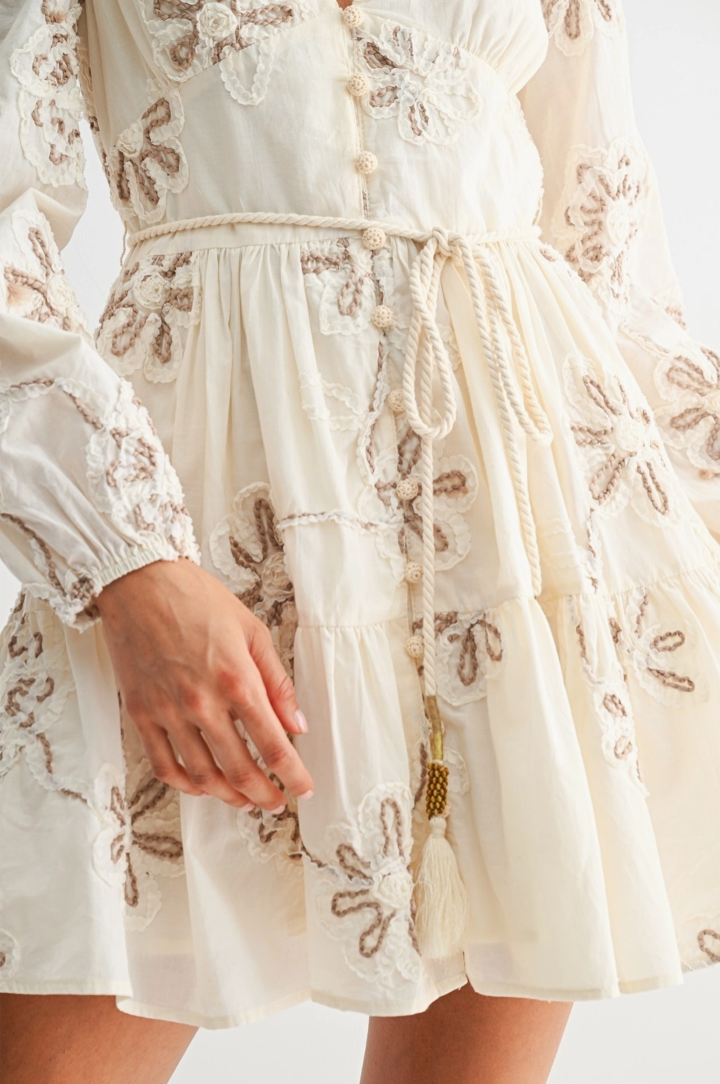 Willow Embroidered Mini Dress
