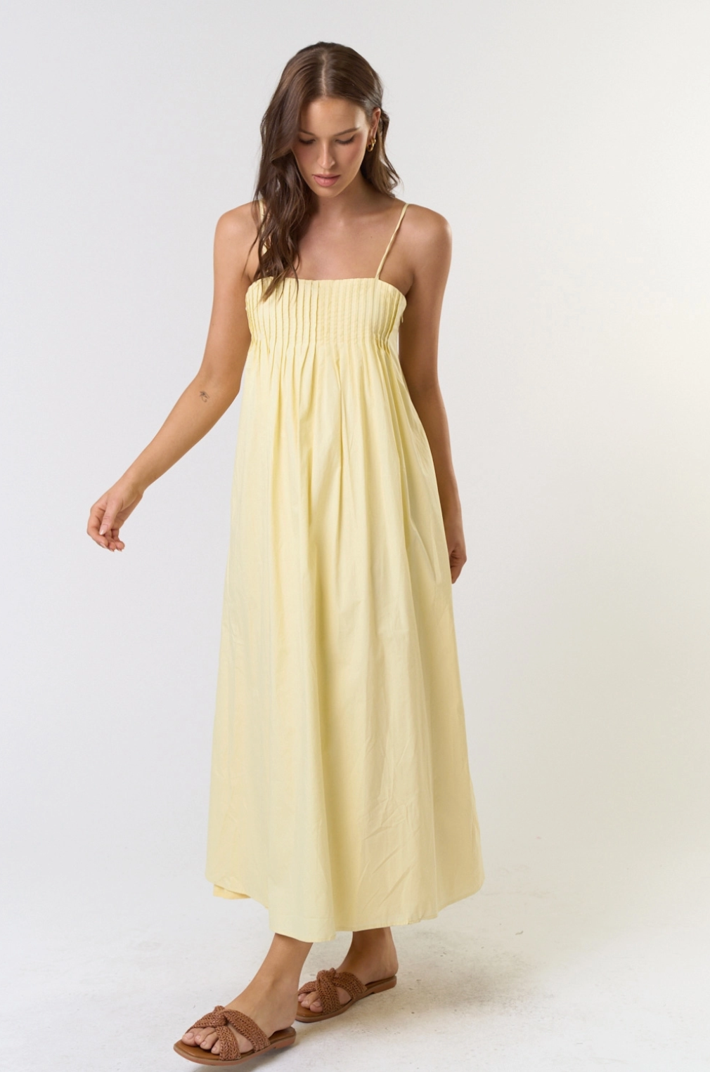Sunkissed Pleated Maxi Dress