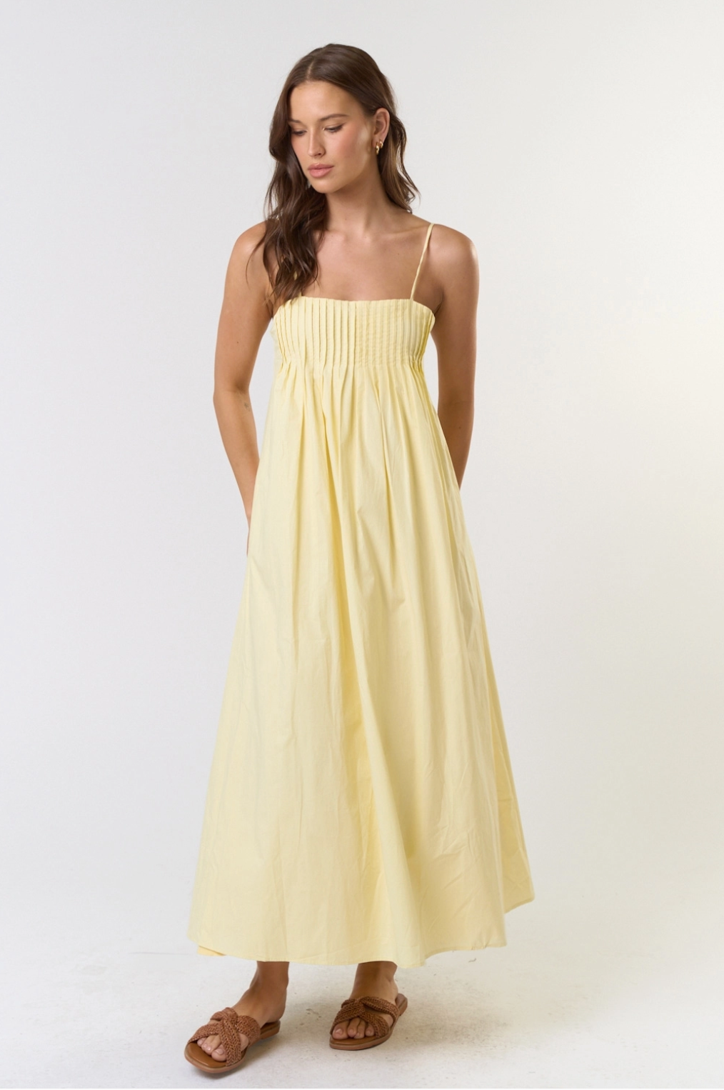 Sunkissed Pleated Maxi Dress