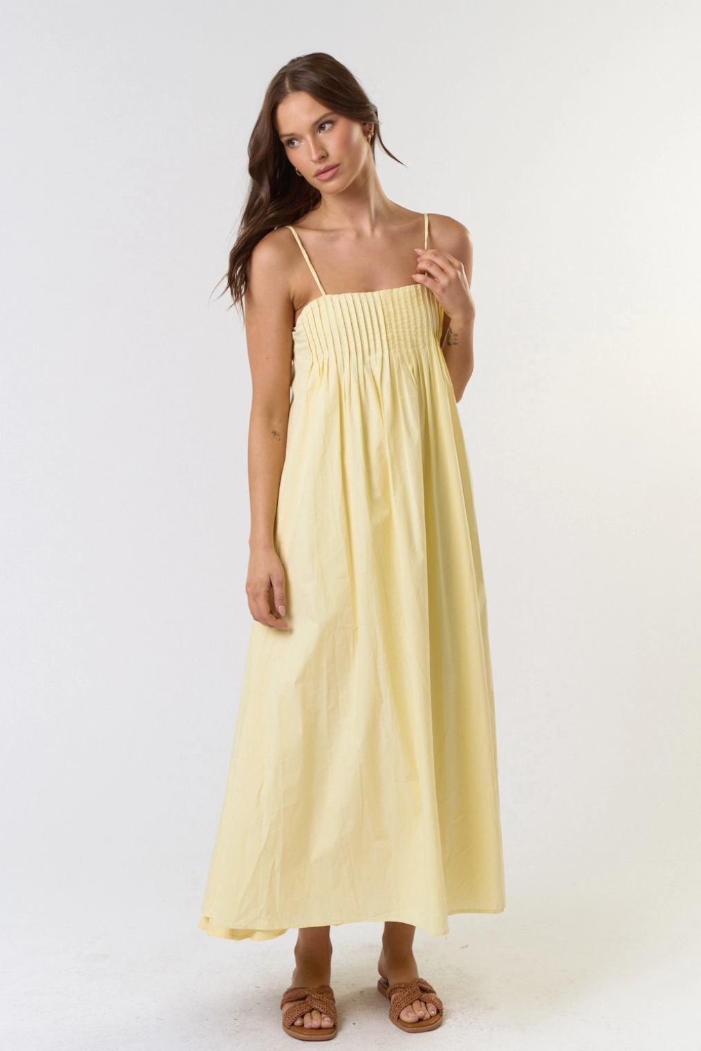 Sunkissed Pleated Maxi Dress