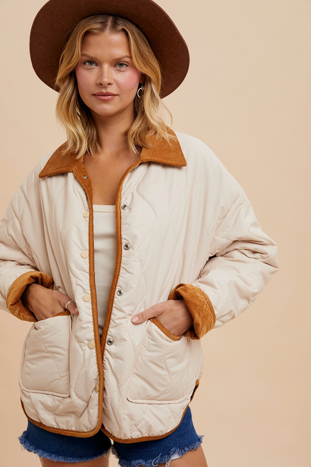 Double Take Quilted Jacket