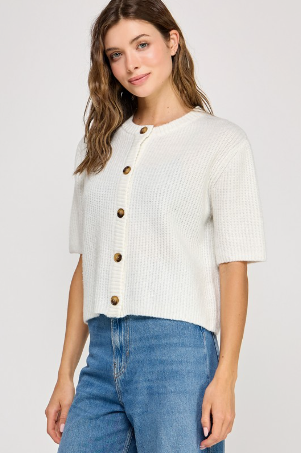Easy Short Sleeve Cardigan