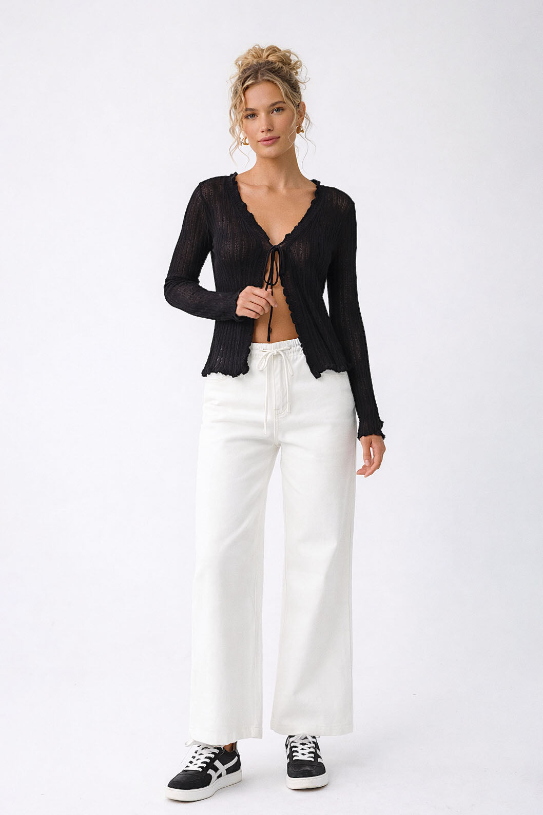 Lettuce Edge Sheer Cardigan