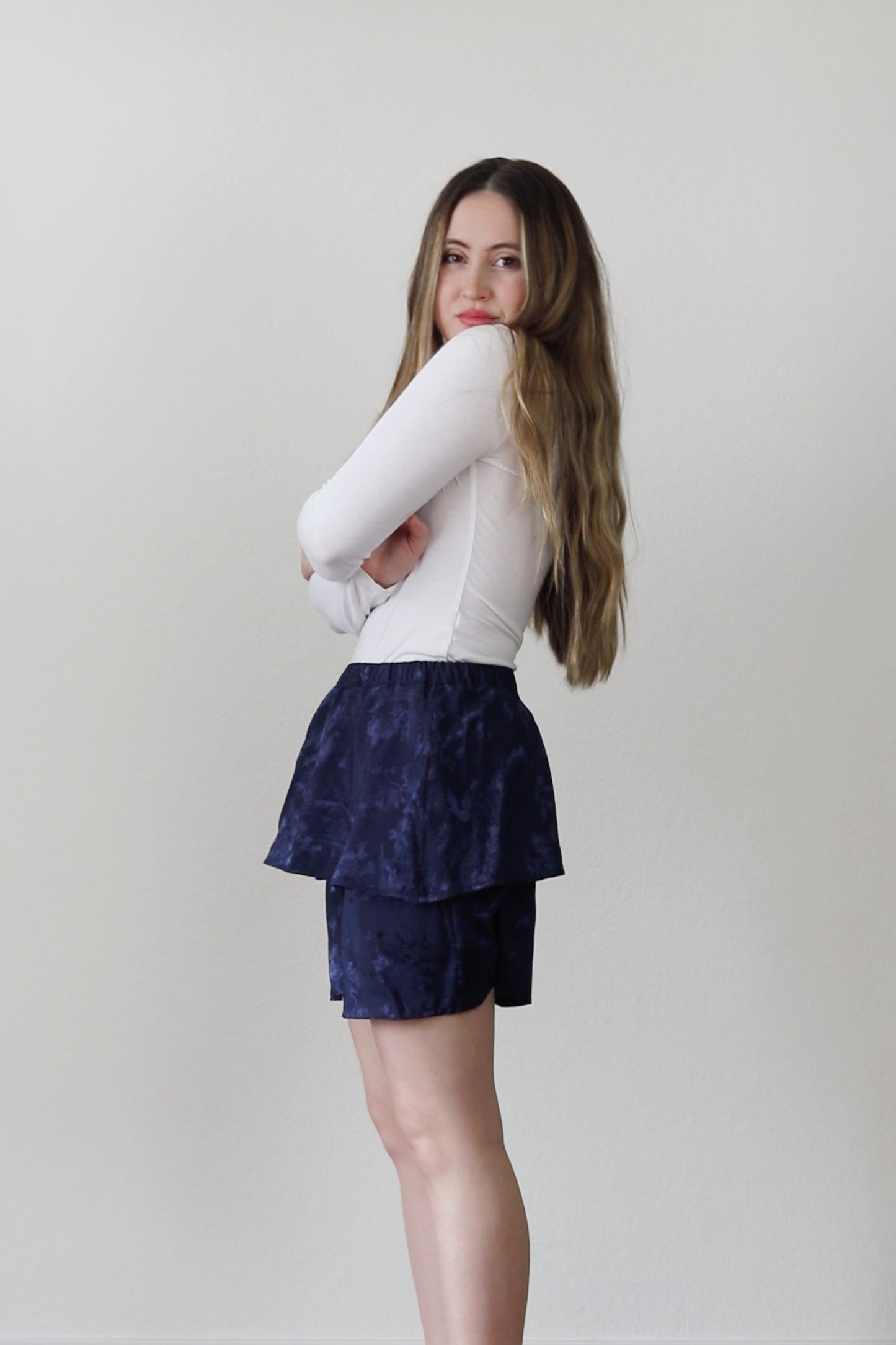 Nightfall Tiered Mini Skirt