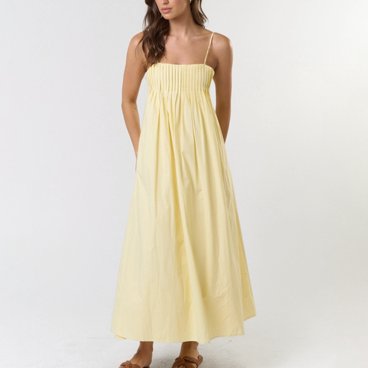 Sunkissed Pleated Maxi Dress