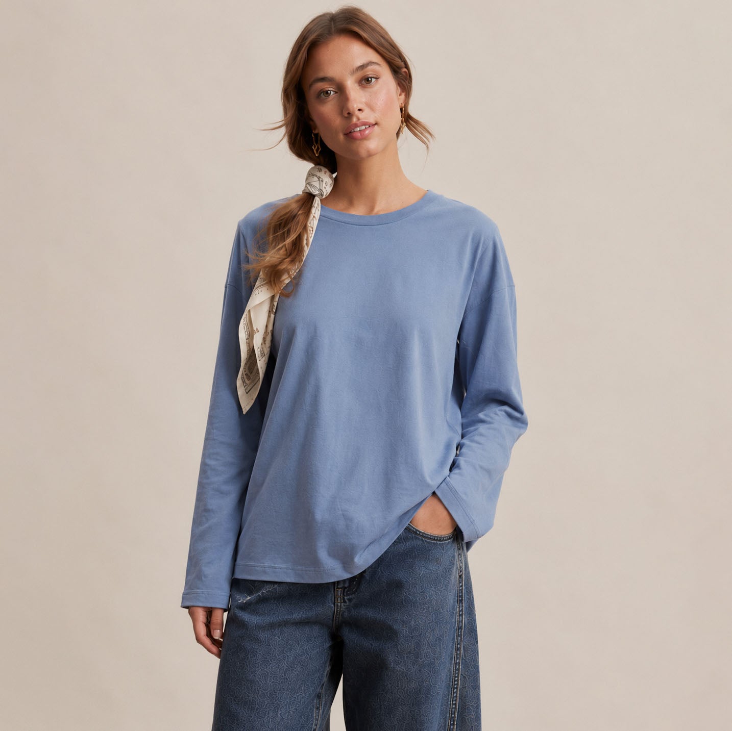 Dusty Blue Long Sleeve