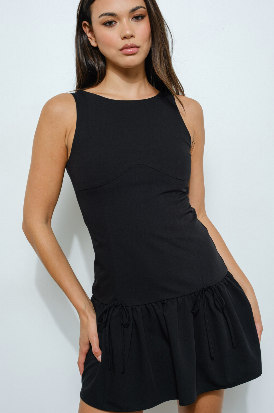 Downtown Drop Waist Mini Dress