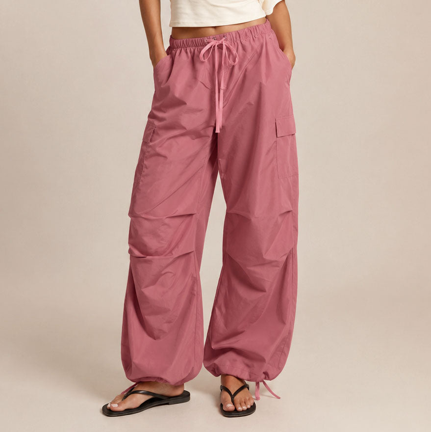 Mauve Cargo Trousers