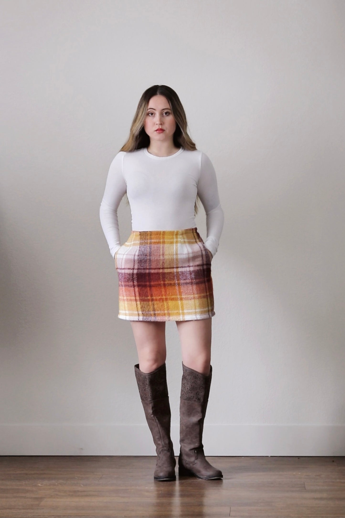 Sorbet Plaid Mini Skirt