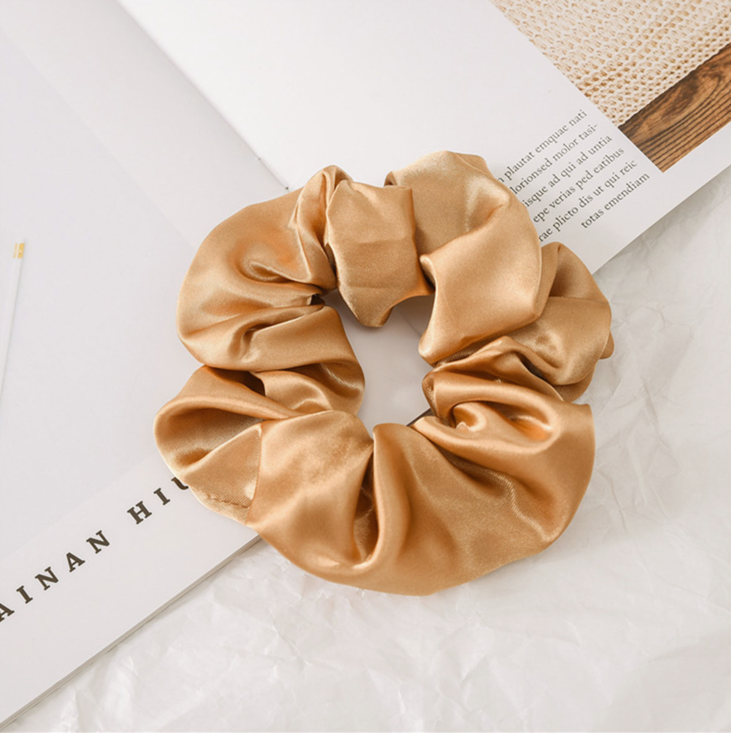 Chai Satin Scrunchie Set